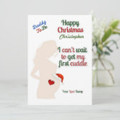 Frohe Weihnachten Papa, erwartete Eltern (Stehend Vorderseite)