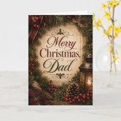 Frohe Weihnachten Papa Karte (Gelbe Blume)