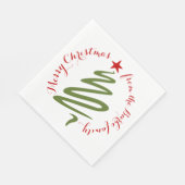 Frohe Weihnachten Papier Serviette (Ecke)
