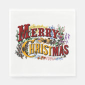 Frohe Weihnachten Papier Serviette (Vorderseite)