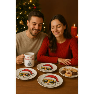 🎄 Frohe Weihnachten Papier Teller | Festliche Fei