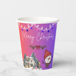Frohe Weihnachten Papiertassen Pappbecher