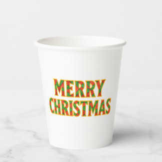 Frohe Weihnachten Papiertassen Pappbecher