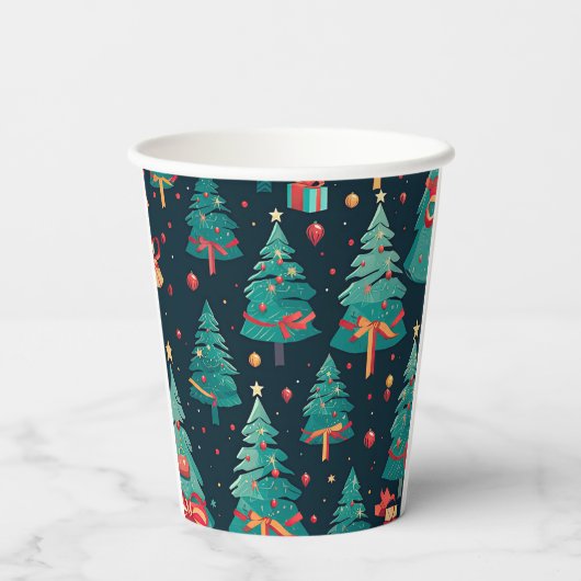 Frohe Weihnachten Pappbecher (Rückseite)