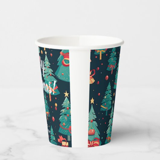 Frohe Weihnachten Pappbecher (Links)