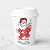 Frohe Weihnachten Pappbecher (Vorderseite)