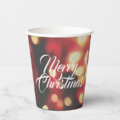 Frohe Weihnachten Pappbecher (Vorderseite)