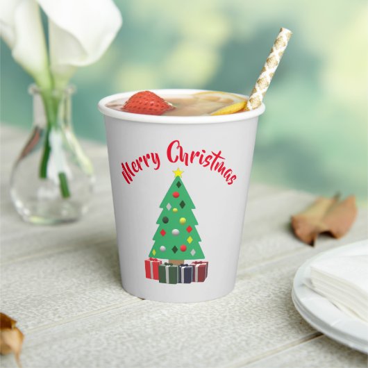 Frohe Weihnachten Pappbecher (In Situ)