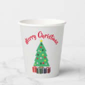 Frohe Weihnachten Pappbecher (Vorderseite)