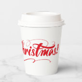 Frohe Weihnachten Pappbecher (Rückseite)