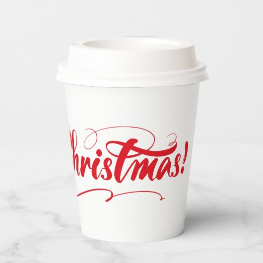 Frohe Weihnachten Pappbecher (Rückseite)