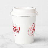 Frohe Weihnachten Pappbecher (Rechts)