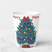 Frohe Weihnachten Pappbecher (Rückseite)