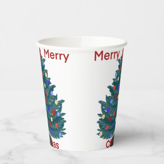 Frohe Weihnachten Pappbecher (Links)