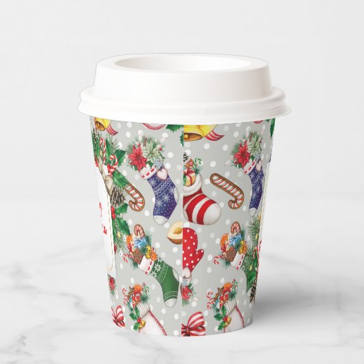 Frohe Weihnachten Pappbecher (Rechts)