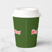 Frohe Weihnachten Pappbecher (Rechts)