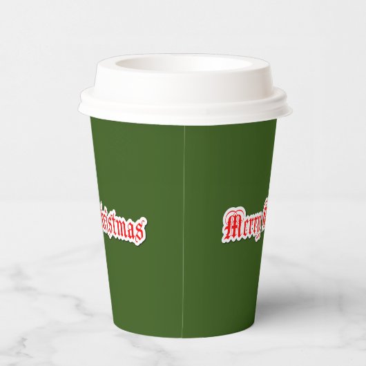 Frohe Weihnachten Pappbecher (Rechts)