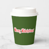 Frohe Weihnachten Pappbecher (Vorderseite)