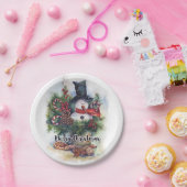 Frohe Weihnachten Pappteller (Party)