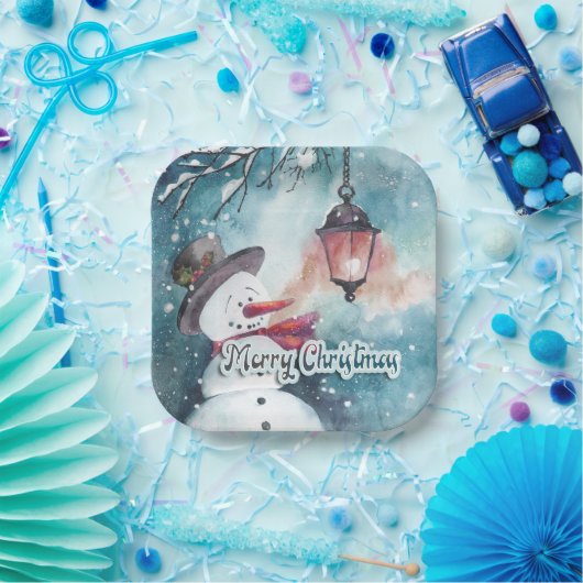 Frohe Weihnachten Pappteller (Party)