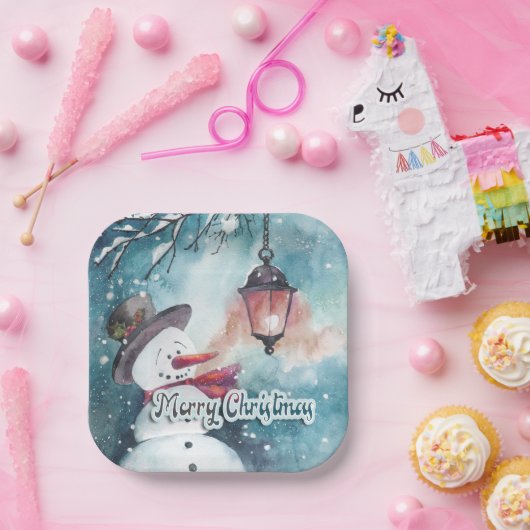 Frohe Weihnachten Pappteller (Party)