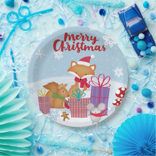 Frohe Weihnachten Pappteller (Party)