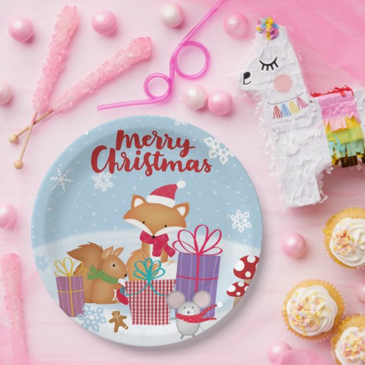 Frohe Weihnachten Pappteller (Party)