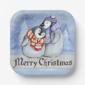 Frohe Weihnachten Pappteller (Vorderseite)