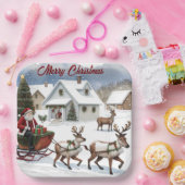 Frohe Weihnachten Pappteller (Party)