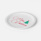 Frohe Weihnachten Pappteller (Schrägansicht)