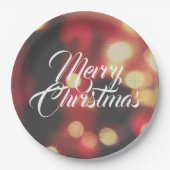 Frohe Weihnachten Pappteller (Vorderseite)