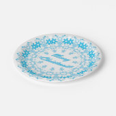 frohe Weihnachten Pappteller (Schrägansicht)