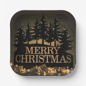 Frohe Weihnachten Pappteller (Vorderseite)