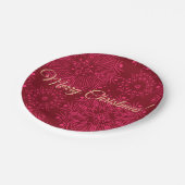 Frohe Weihnachten! Pappteller (Schrägansicht)