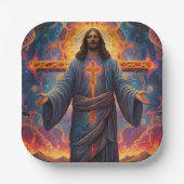 Frohe Weihnachten Pappteller (Vorderseite)