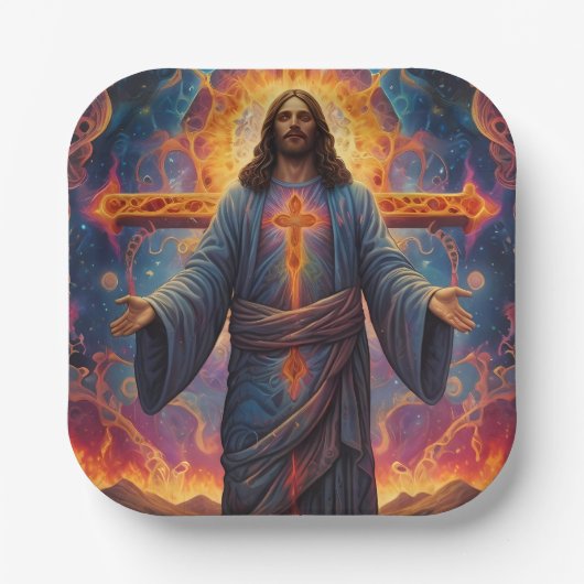 Frohe Weihnachten Pappteller (Vorderseite)