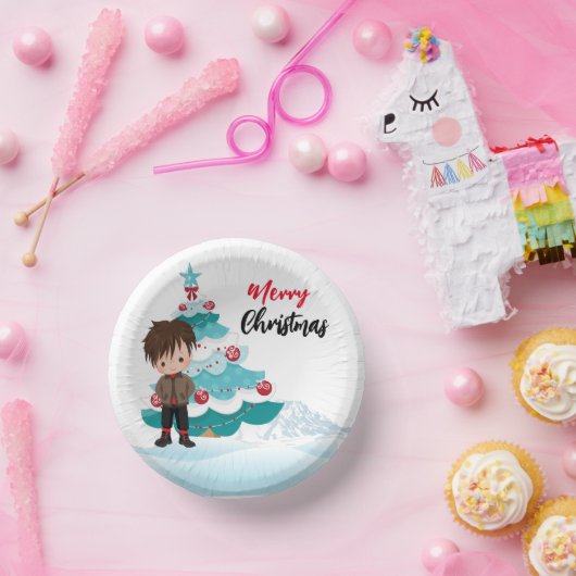 Frohe Weihnachten Pappteller (Party)