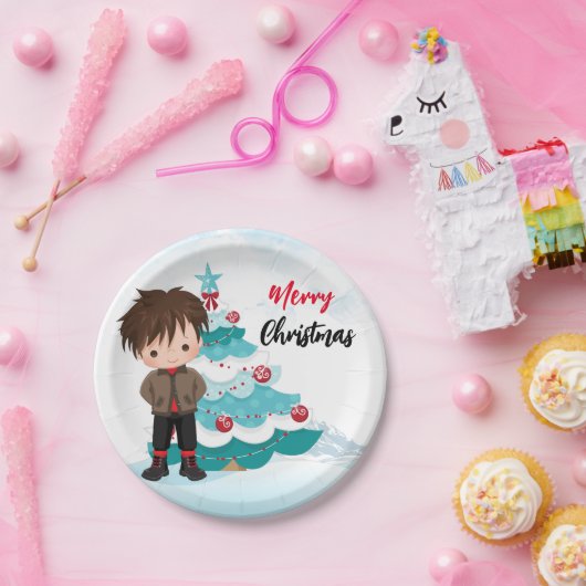 Frohe Weihnachten Pappteller (Party)