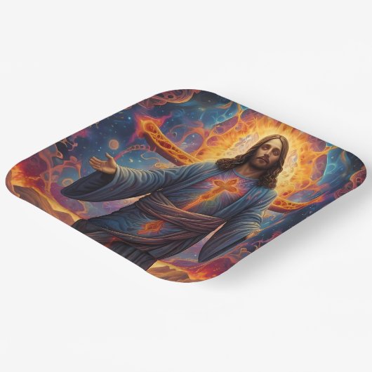 Frohe Weihnachten Pappteller (Gewinkelt)