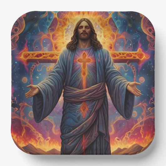 Frohe Weihnachten Pappteller (Vorderseite)