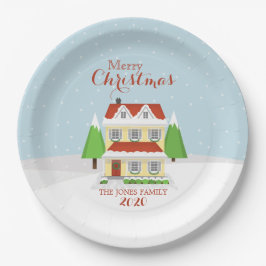 Frohe Weihnachten Pappteller