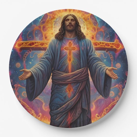 Frohe Weihnachten Pappteller (Vorderseite)