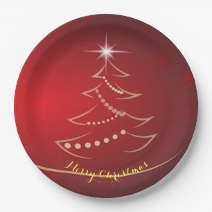 Frohe Weihnachten Pappteller