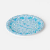 frohe Weihnachten Pappteller (Schrägansicht)