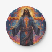 Frohe Weihnachten Pappteller (Vorderseite)