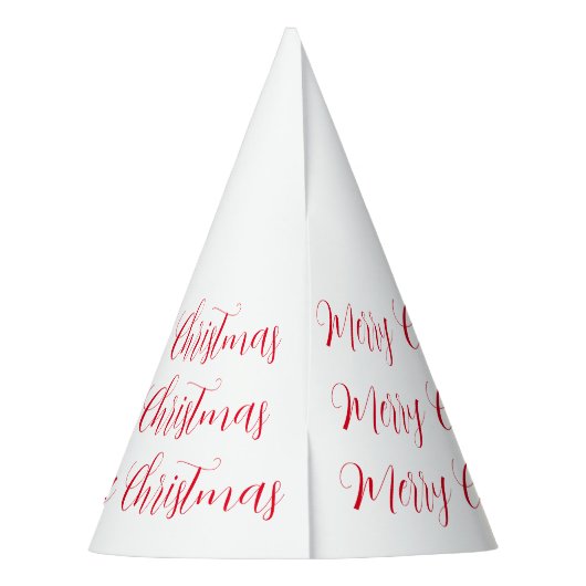 Frohe Weihnachten Partyhütchen (Rückseite)