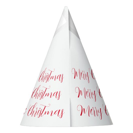 Frohe Weihnachten Partyhütchen (Rückseite)