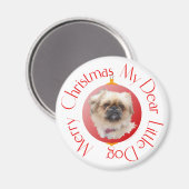 Frohe Weihnachten Pekingese Magnet (Vorderseite/Rückseite)