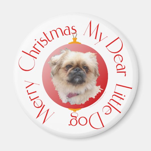 Frohe Weihnachten Pekingese Magnet (Vorne)