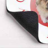 Frohe Weihnachten Pekingese Mousepad (Ecke)